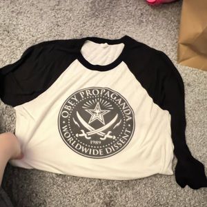 OBEY baseball tee